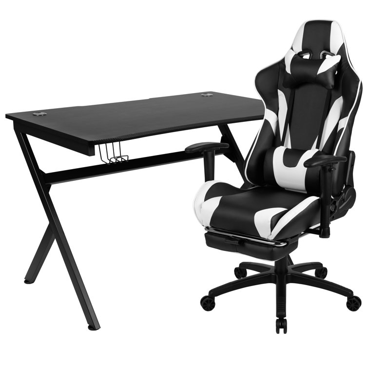 Inbox Zero Gaming Desk and Chair Set Wayfair